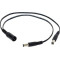 Power Pigtail cable splitter, Connect 2 plugs to 1 adapter